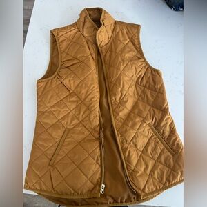 Old Navy quilted Vest, size Small, EUC, mustard yellow